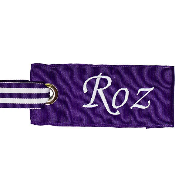 Dark Purple Luggage Tag