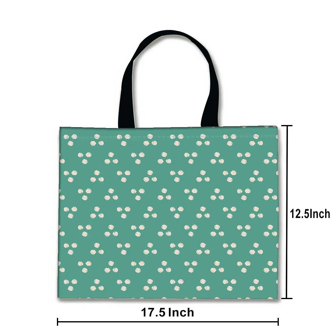 Designer Tote Bag With Zip Beach Gym Travel Bags -  Dots - Blue