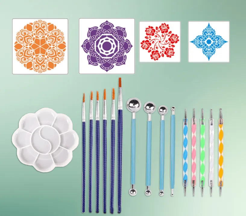 DIY Colorful Mandala - Dotting Tool Kit (20 pcs set)