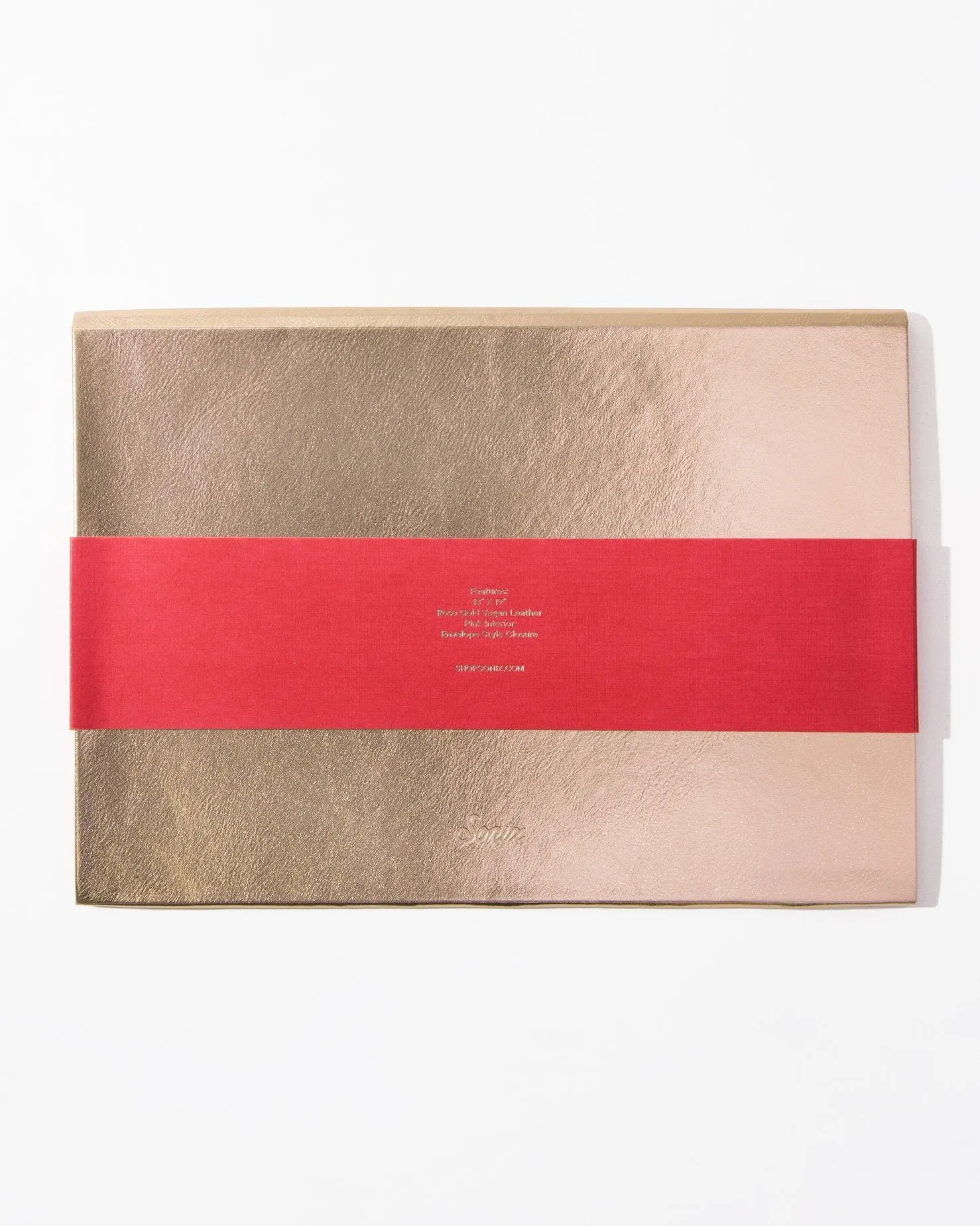 Document Clutch - Rose Gold