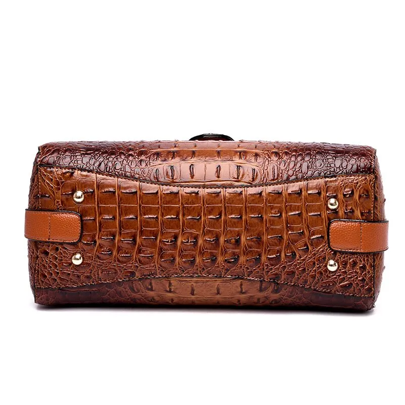 Elegant Crocodile Leather Fashion Handbag for Women