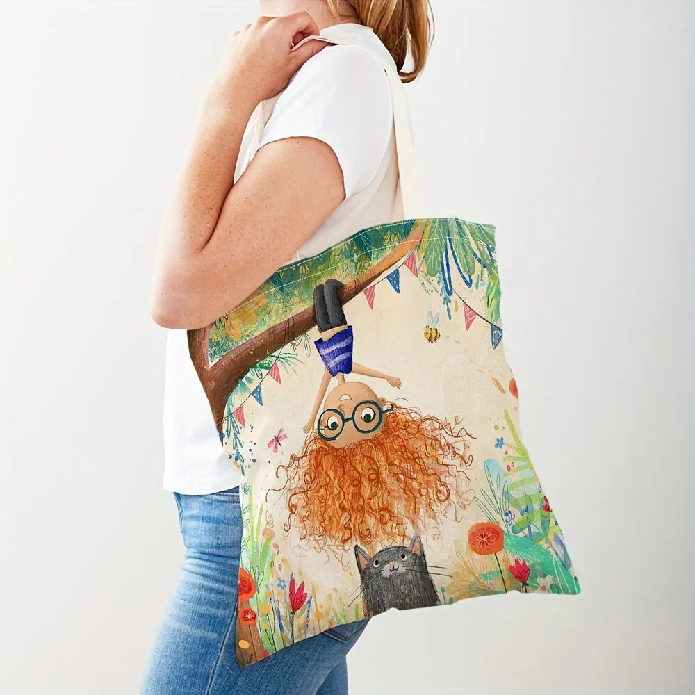 Enchanting Fairy Tale Tote Cute Canvas  Versatile