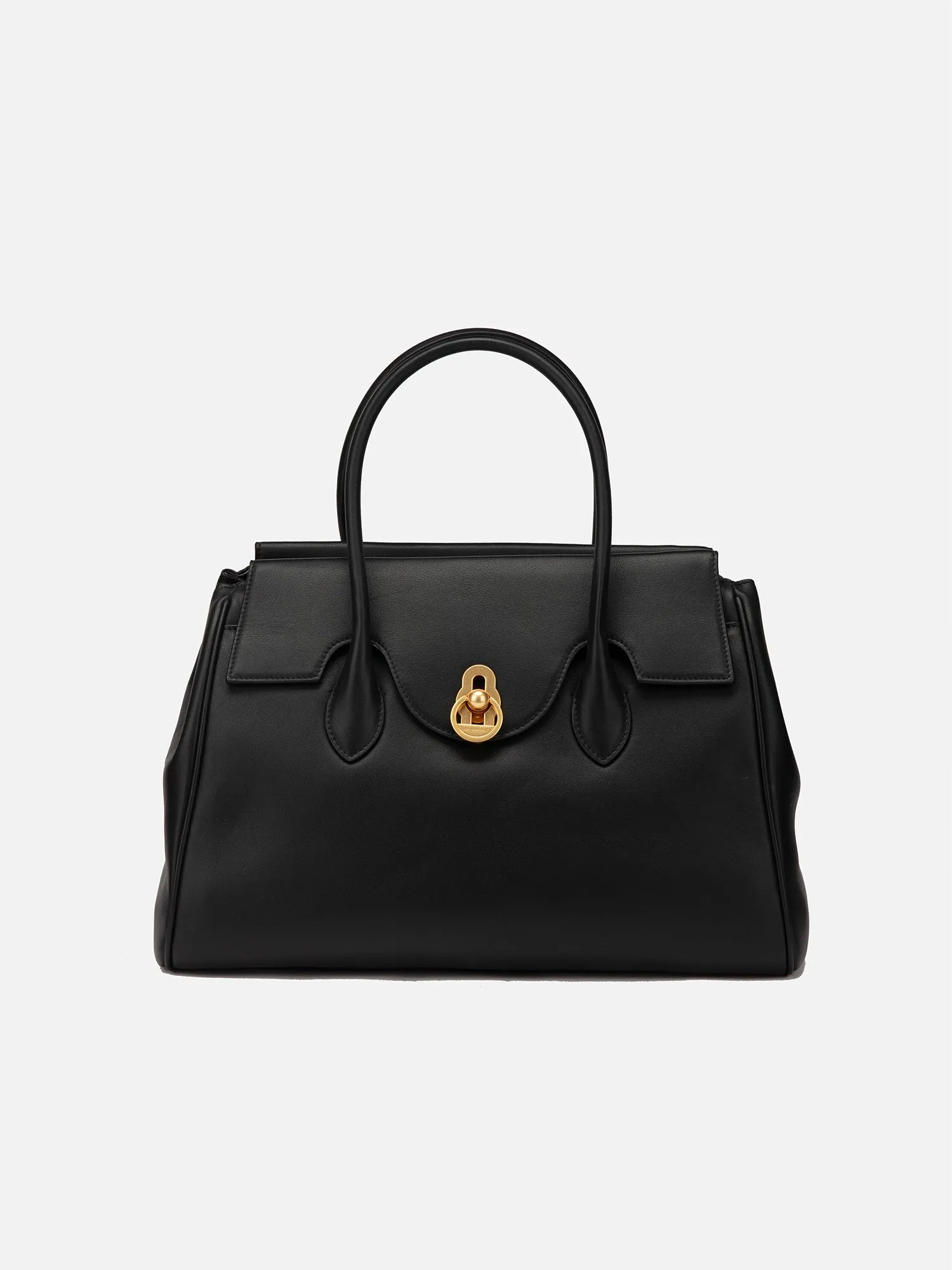 EP YAYING Black Leather Shoulder Bag