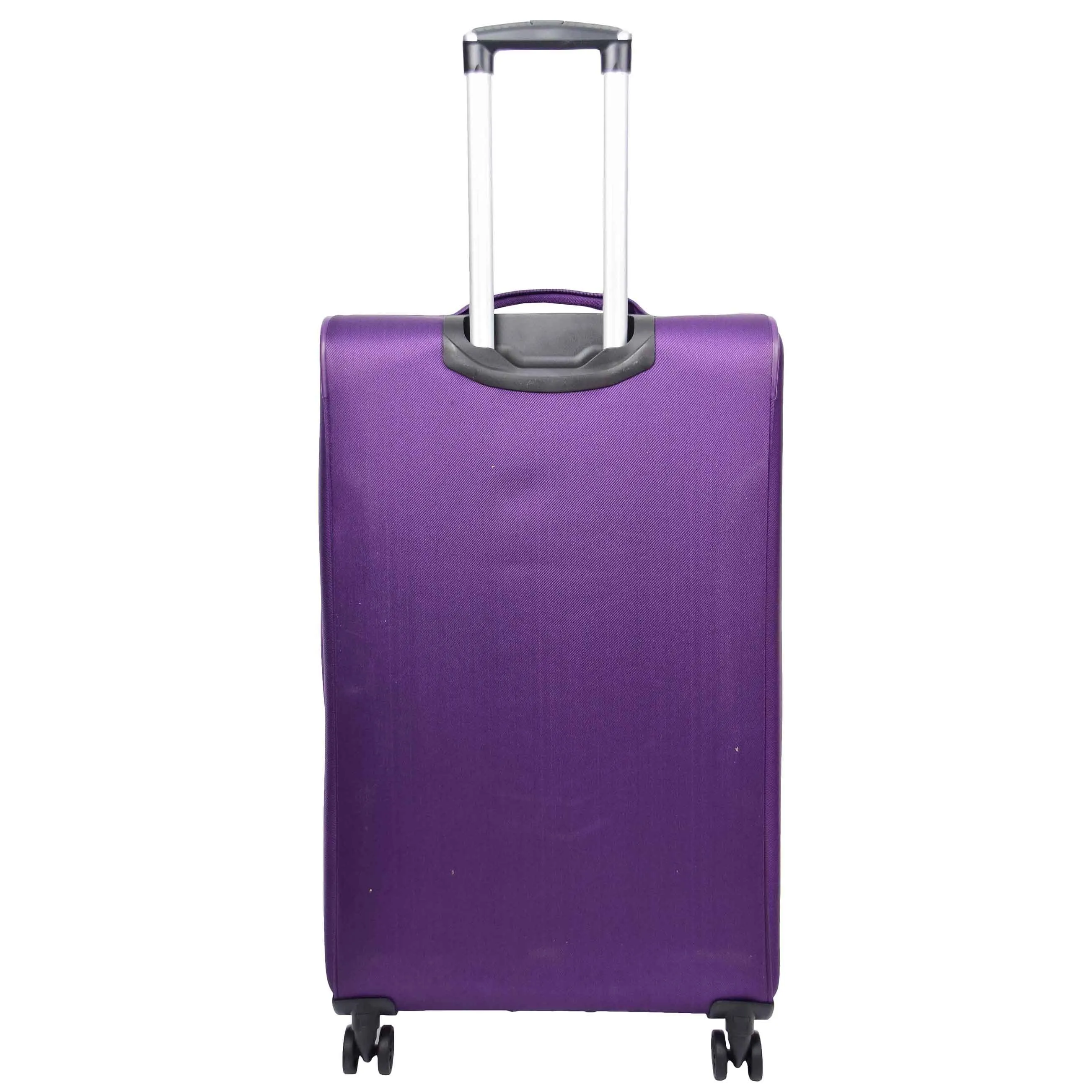 Expandable Four Wheel Soft Suitcase Luggage York Purple