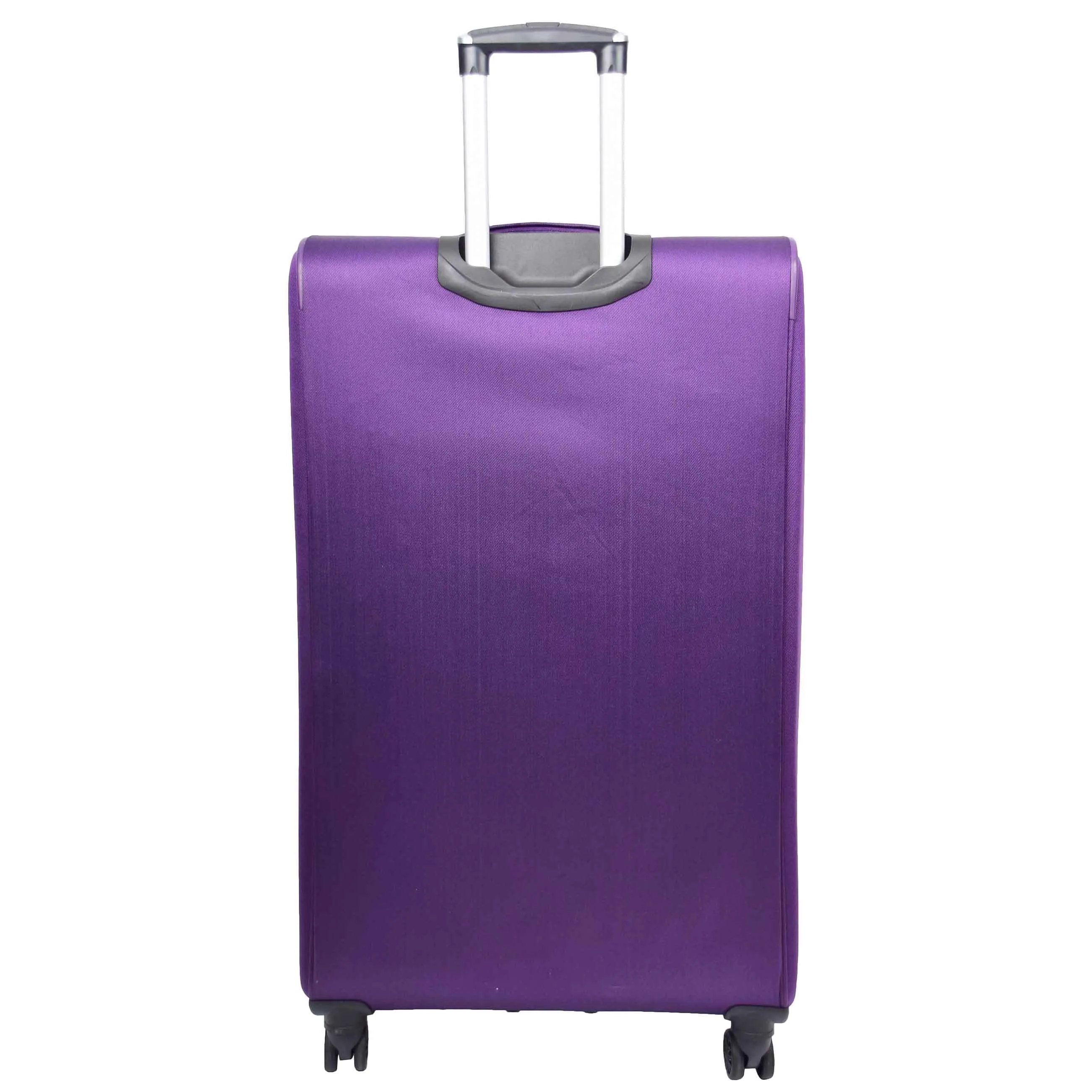 Expandable Four Wheel Soft Suitcase Luggage York Purple