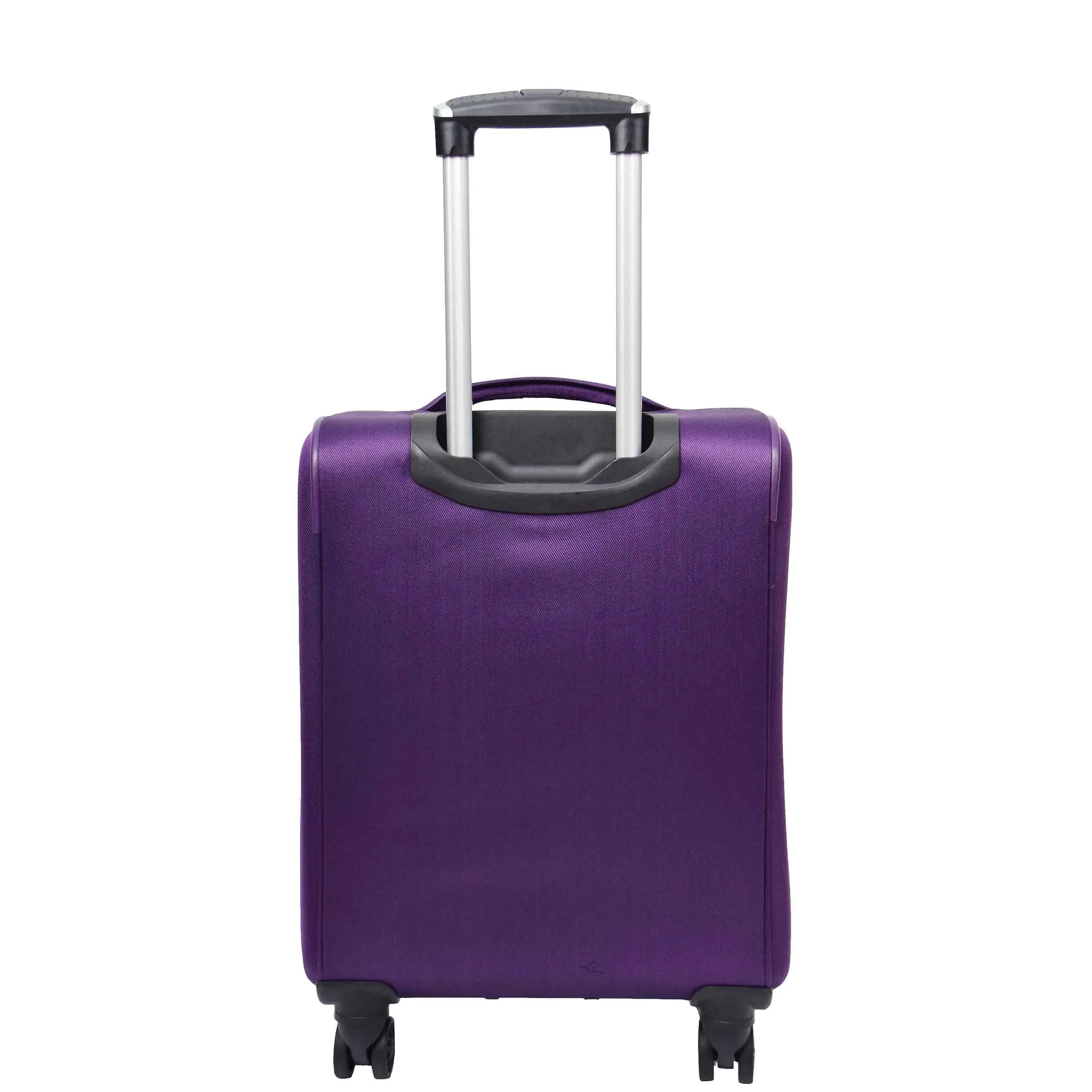 Expandable Four Wheel Soft Suitcase Luggage York Purple