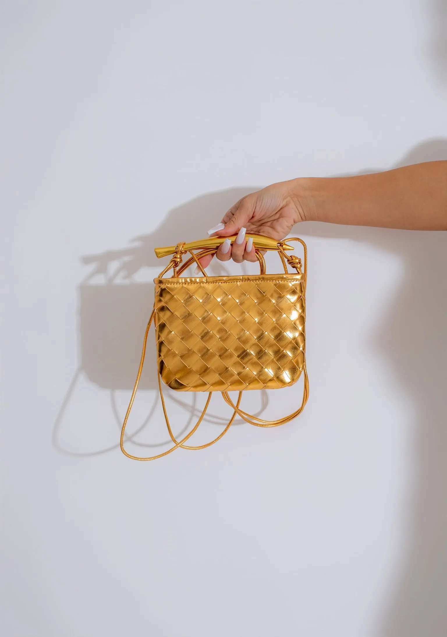 Fancy & Flashy Handbag Gold