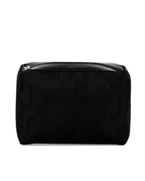 Ferragamo Black Nylon Cosmetic Bag