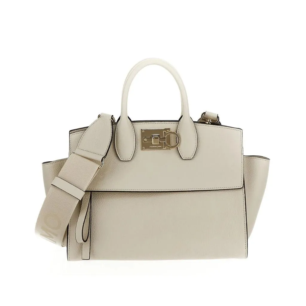 FERRAGAMO Woman Top Handle Bag CREAM