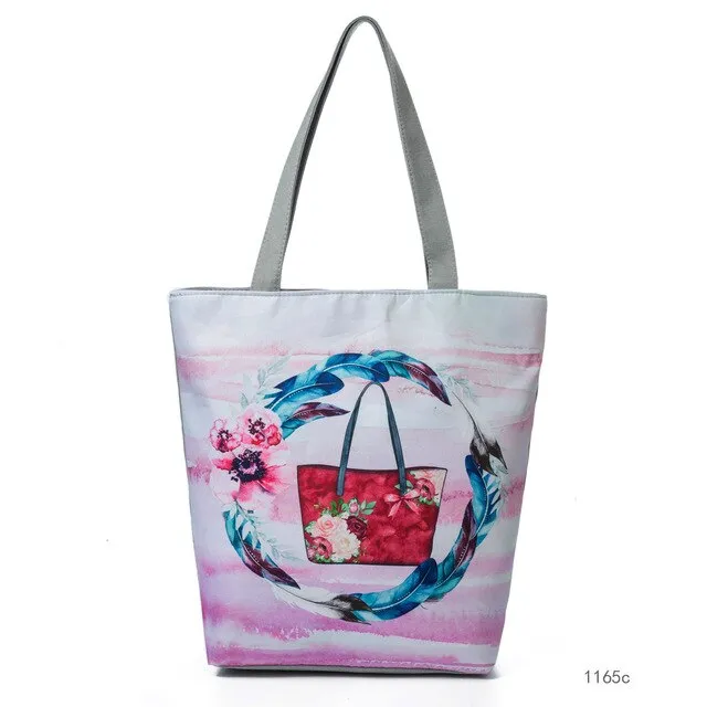 Flowers Panda Handbag