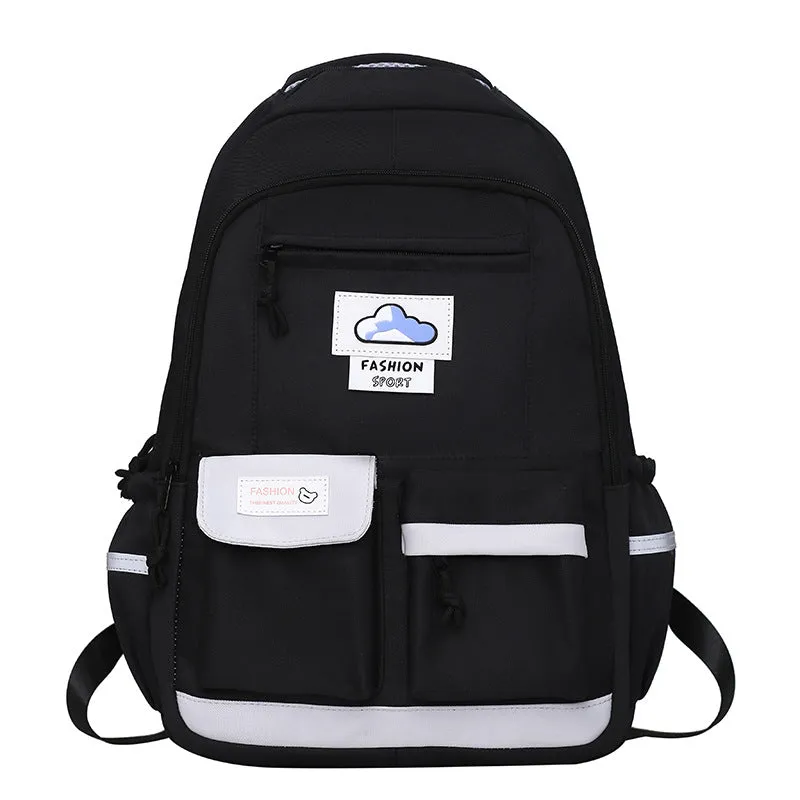 Foreign Trade New Ins Student Schoolbag Female College Style Lightweight Backpack Large Capacity Versatile Commute Leisure Backpack