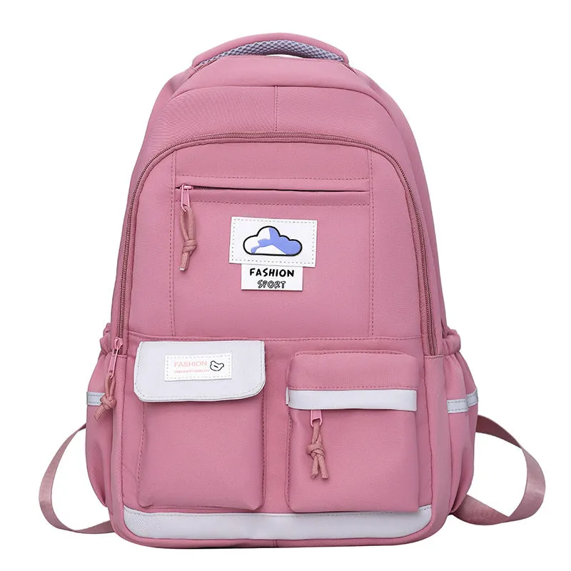 Foreign Trade New Ins Student Schoolbag Female College Style Lightweight Backpack Large Capacity Versatile Commute Leisure Backpack