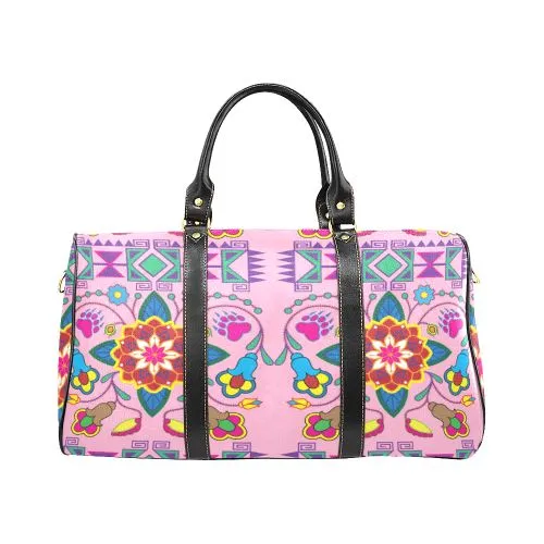 Geometric Floral Winter-Sunset Waterproof Travel Bag