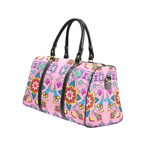 Geometric Floral Winter-Sunset Waterproof Travel Bag