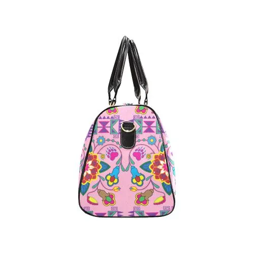 Geometric Floral Winter-Sunset Waterproof Travel Bag