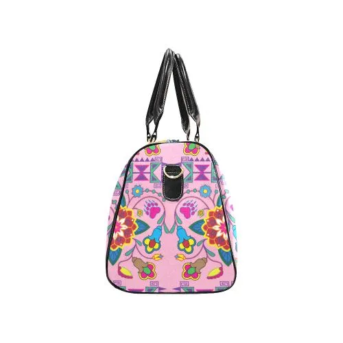 Geometric Floral Winter-Sunset Waterproof Travel Bag