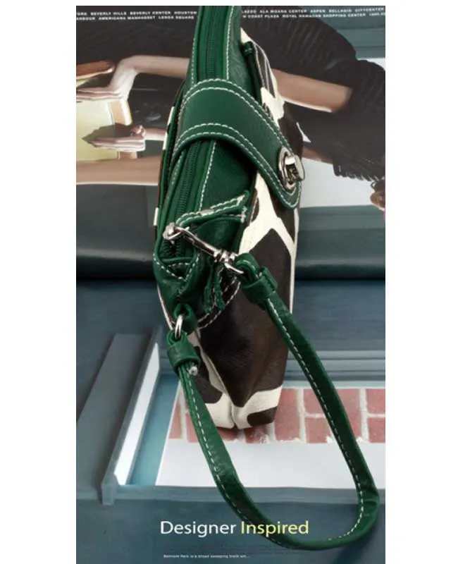 Giraffe Print/Green Trim Wallet