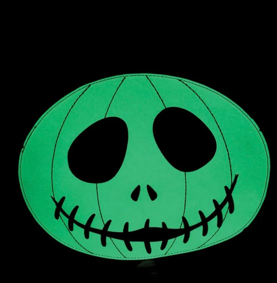 Glow in the Dark White Jack O Lantern Shoulder Bag