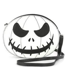 Glow in the Dark White Jack O Lantern Shoulder Bag