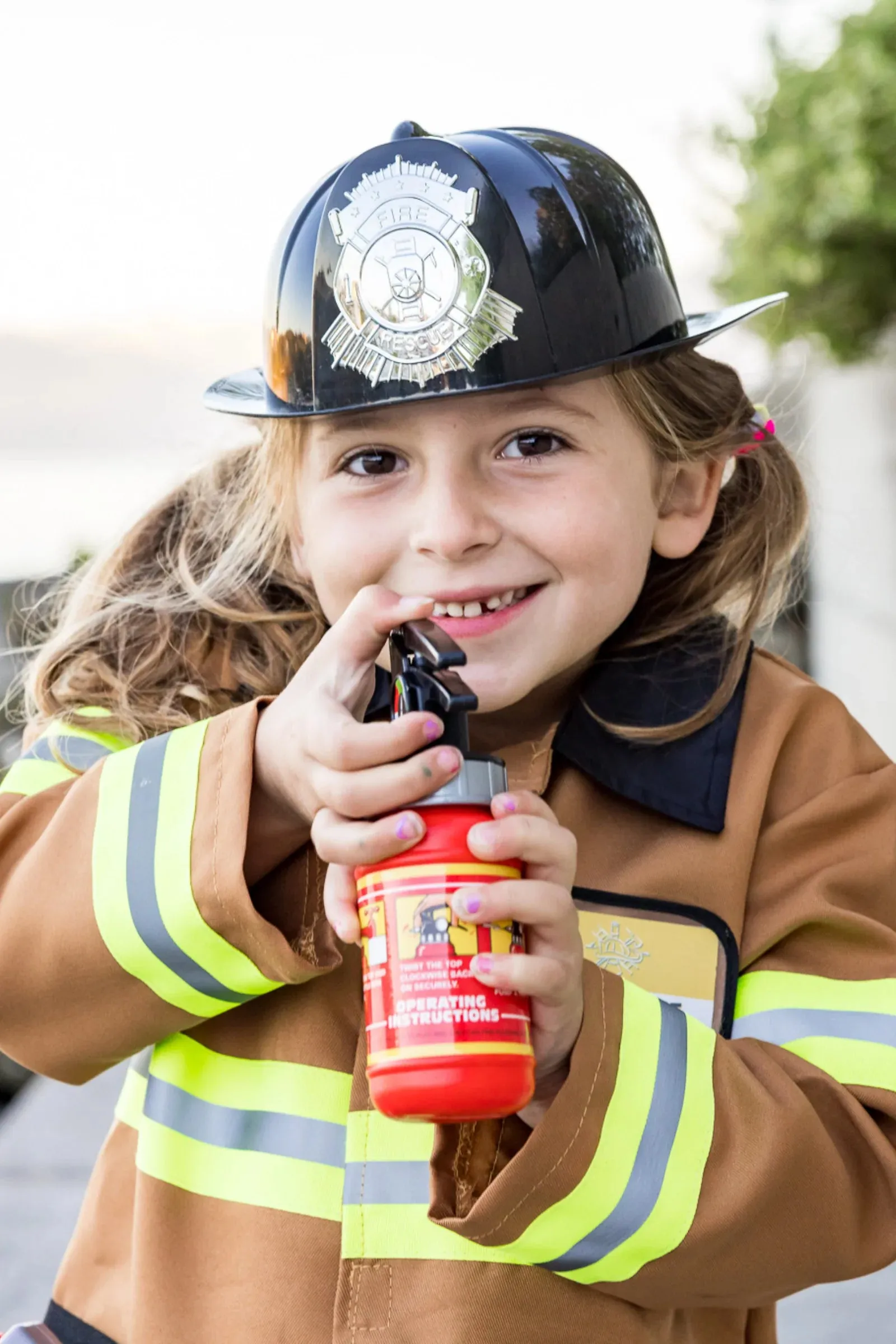 Great Pretenders Tan Fire Fighter Set with Accessories 5pcs Size 5/6