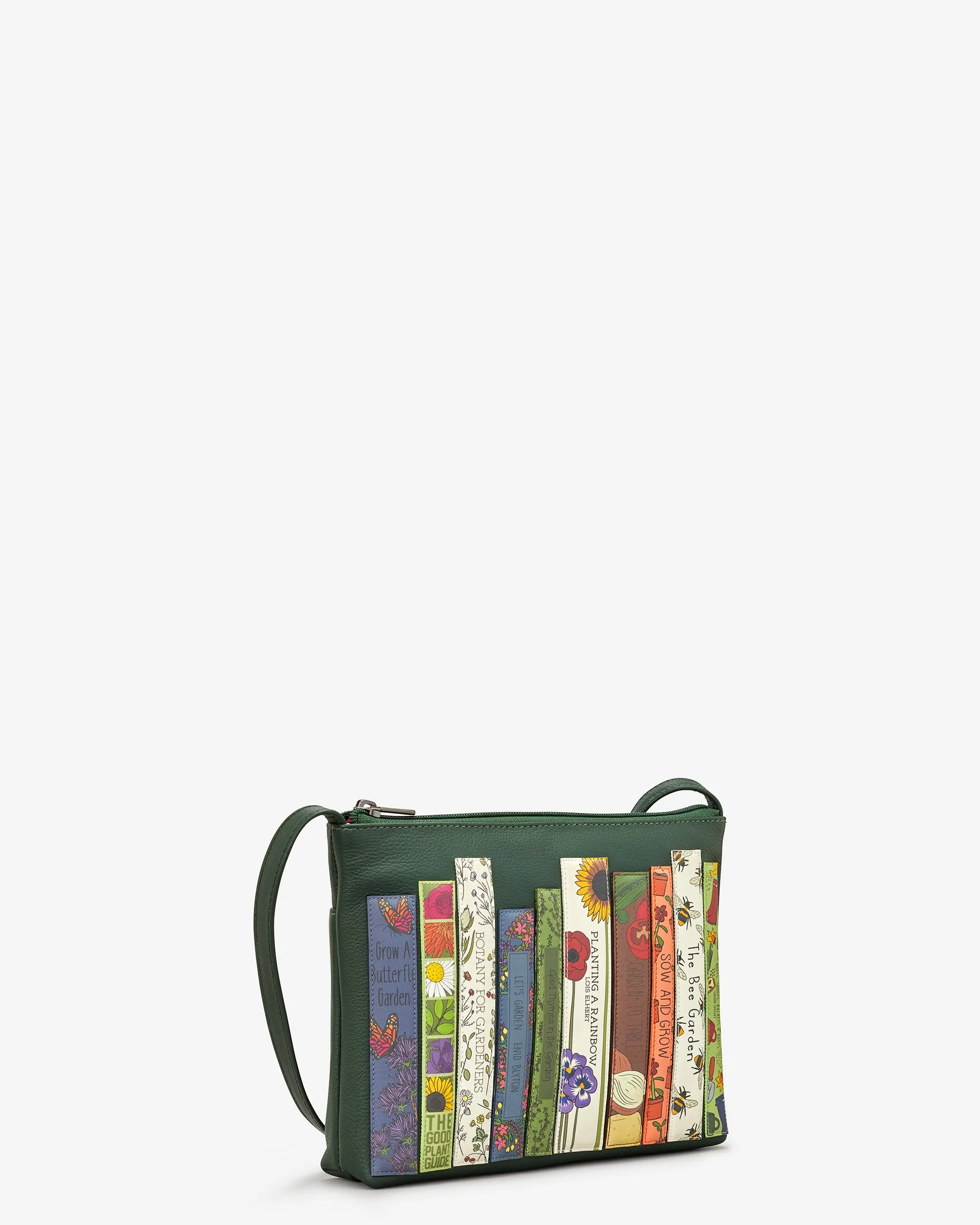 Green Fingers Bookworm Leather Cross Body Bag