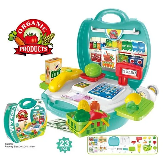 Grocery Shop Briefcase Play Set | 23 Pcs