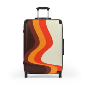 Groovy Retro Cabin Suitcase, Carry On Luggage