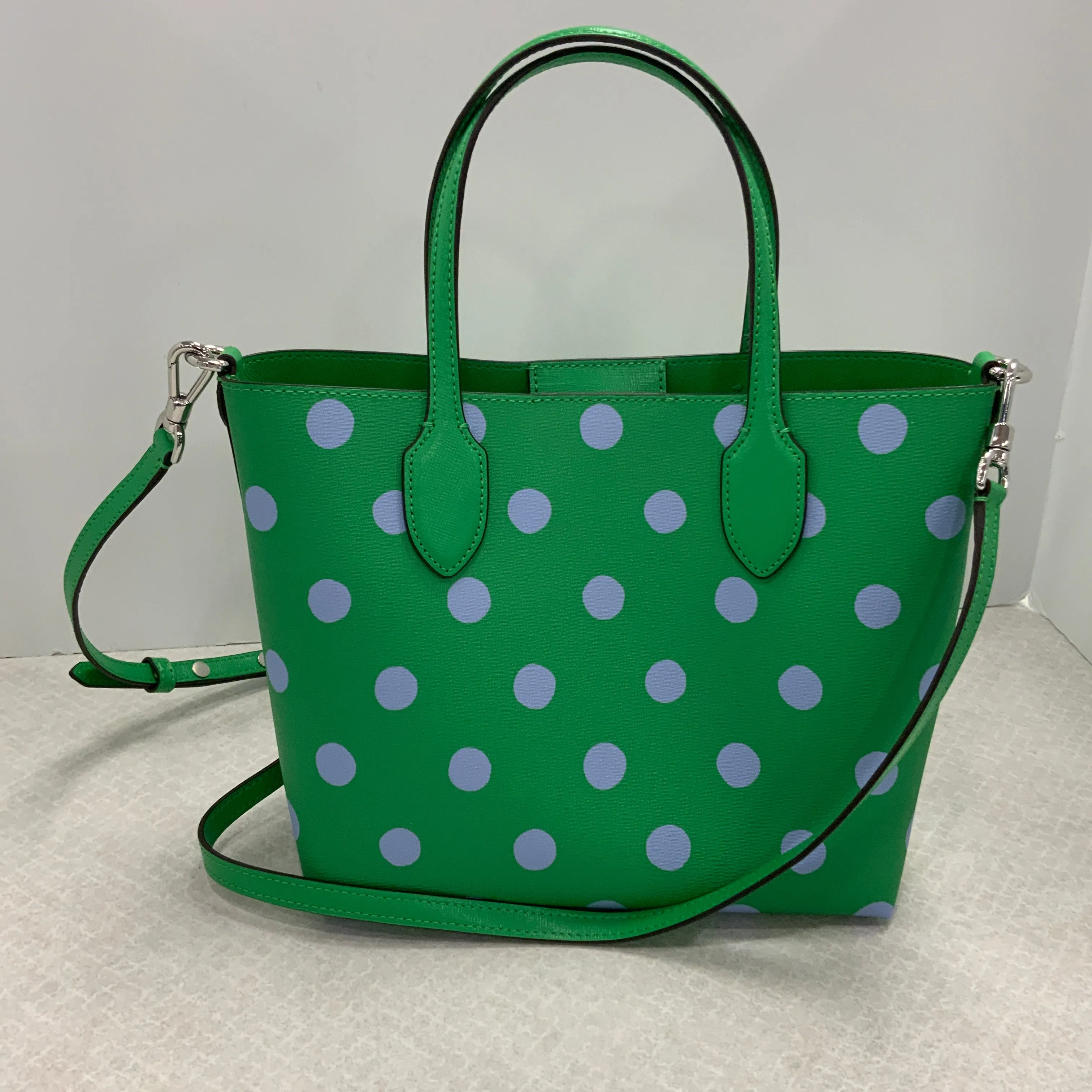 Handbag Designer By Kate Spade In Green & Purple, Size:Small