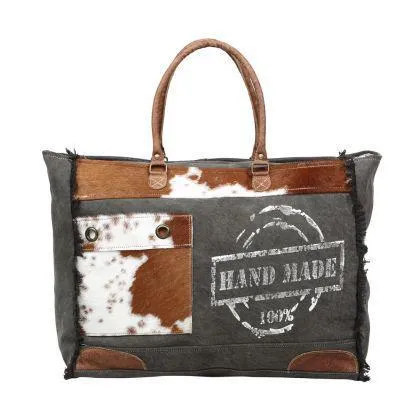 HANDMADE PRINT WEEKENDER BAG