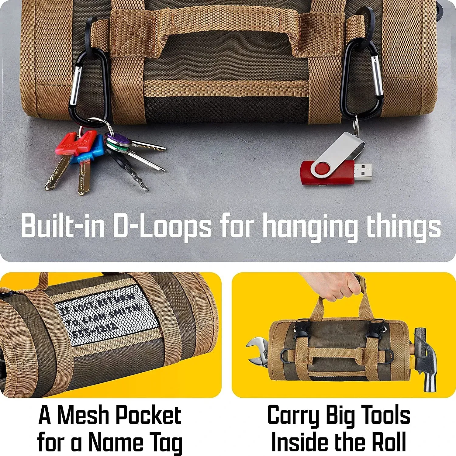 High-Quality Multi-Purpose Vintage Tool Bag Organizer