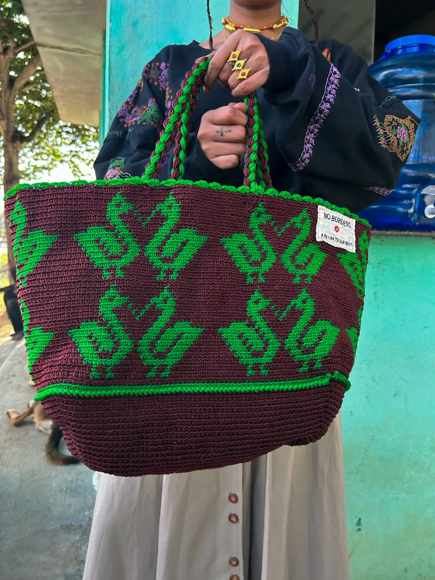 Hill of Peacocks Market Bag