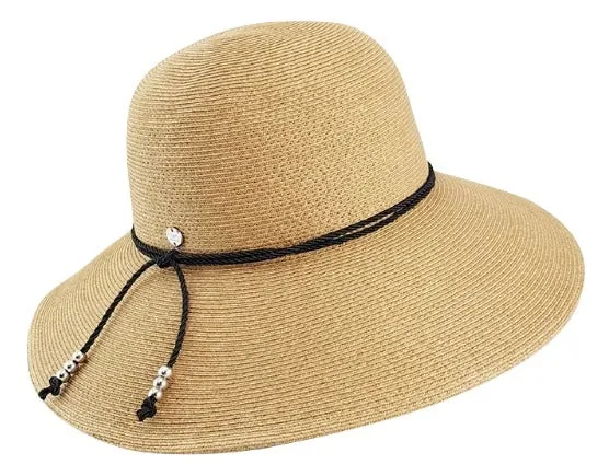 HW Collection Meilani Wide Brim Cloche Hat - Tan