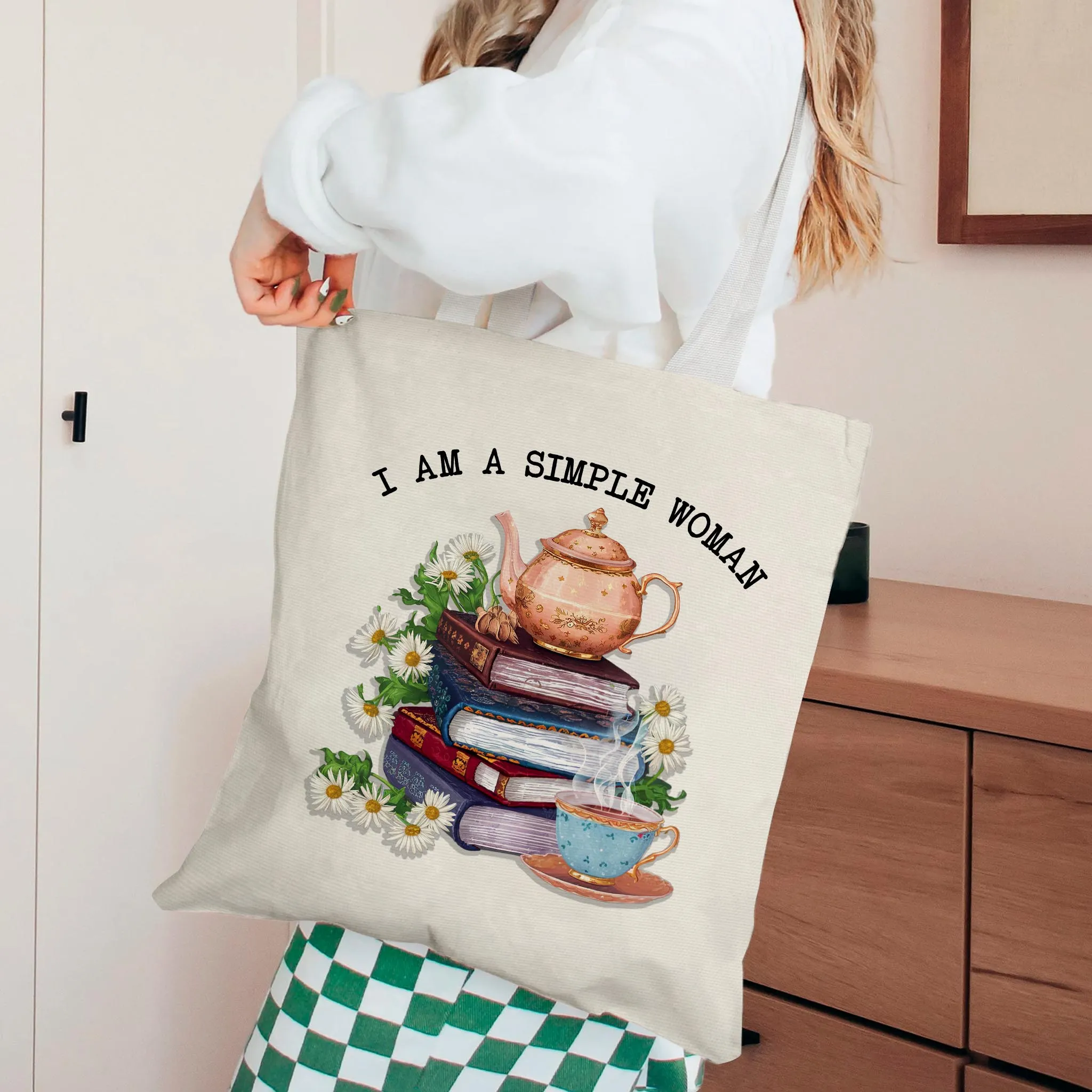 I Am A Simple Woman Tea Tote Bag TBW2033