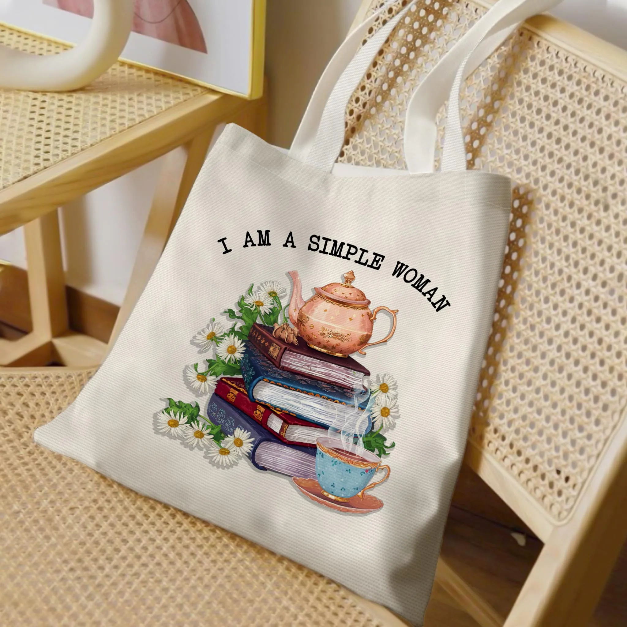 I Am A Simple Woman Tea Tote Bag TBW2033