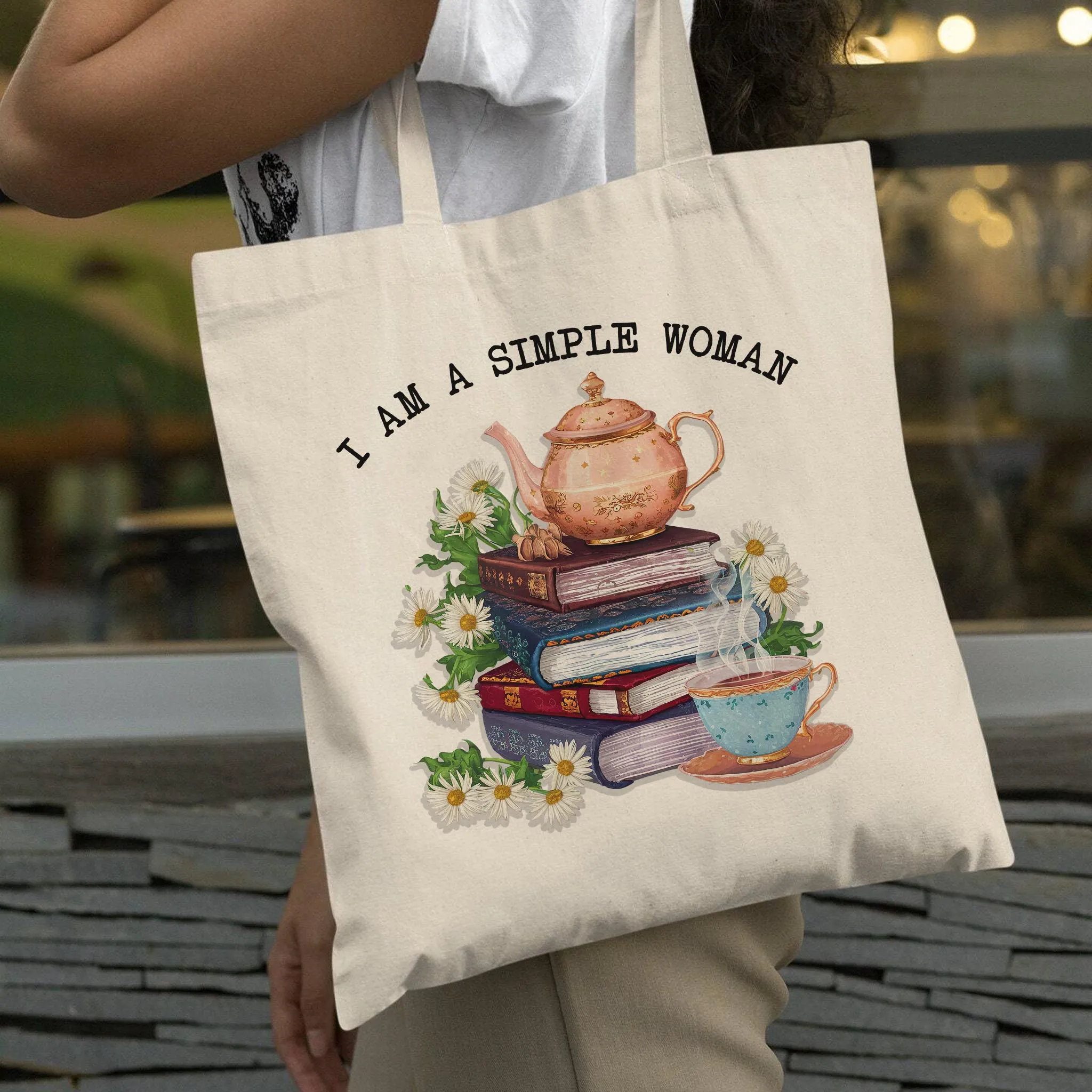 I Am A Simple Woman Tea Tote Bag TBW2033