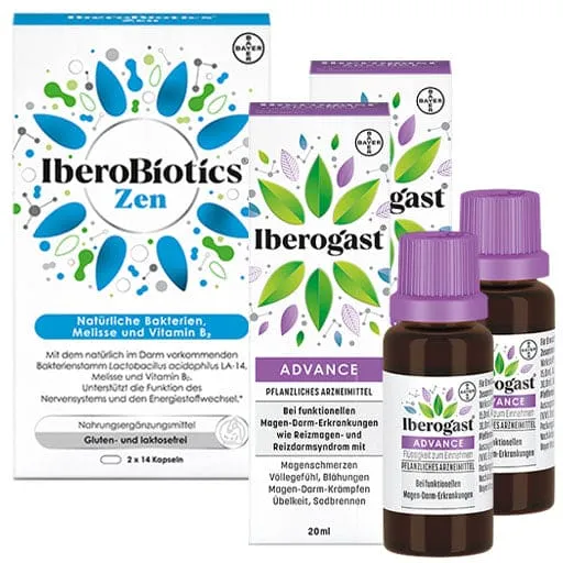 IBEROGAST ADVANCE 2X20ML IBEROBIOTICS ZEN SAVING SET