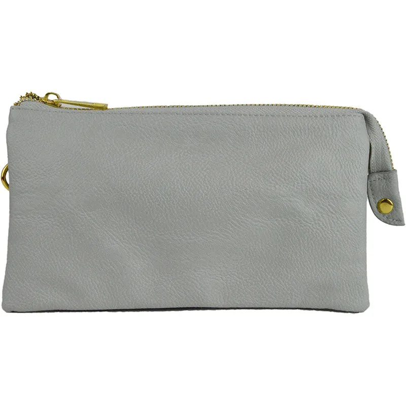 Joann Solid Wallet Clutch Crossbody Handbag