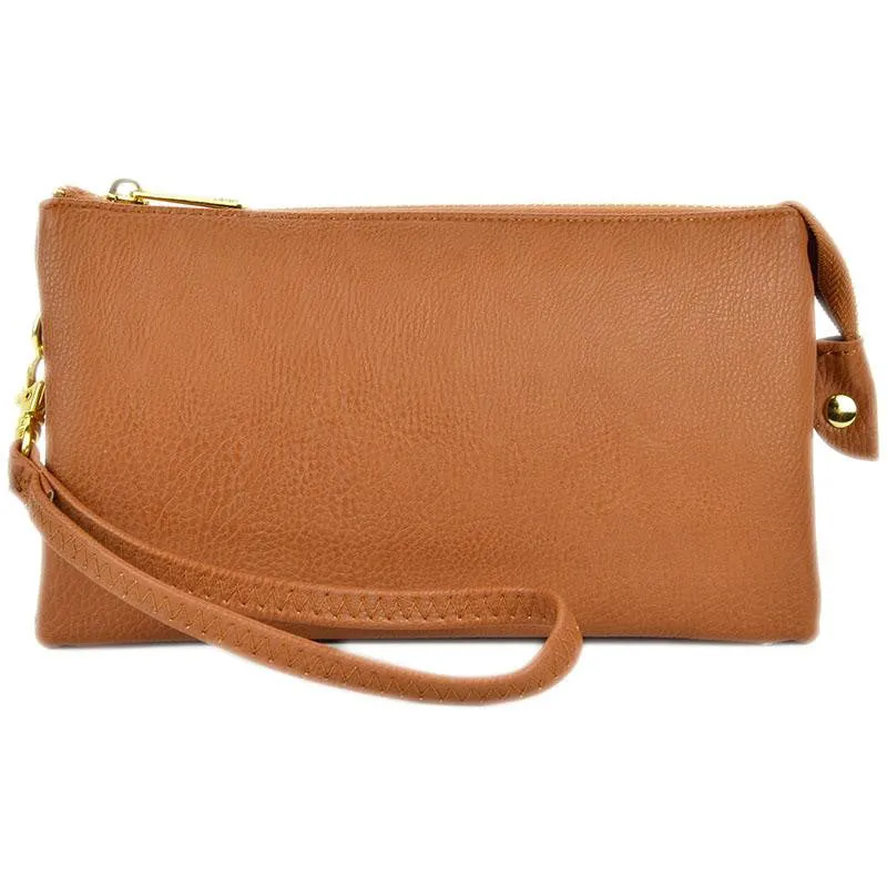 Joann Solid Wallet Clutch Crossbody Handbag