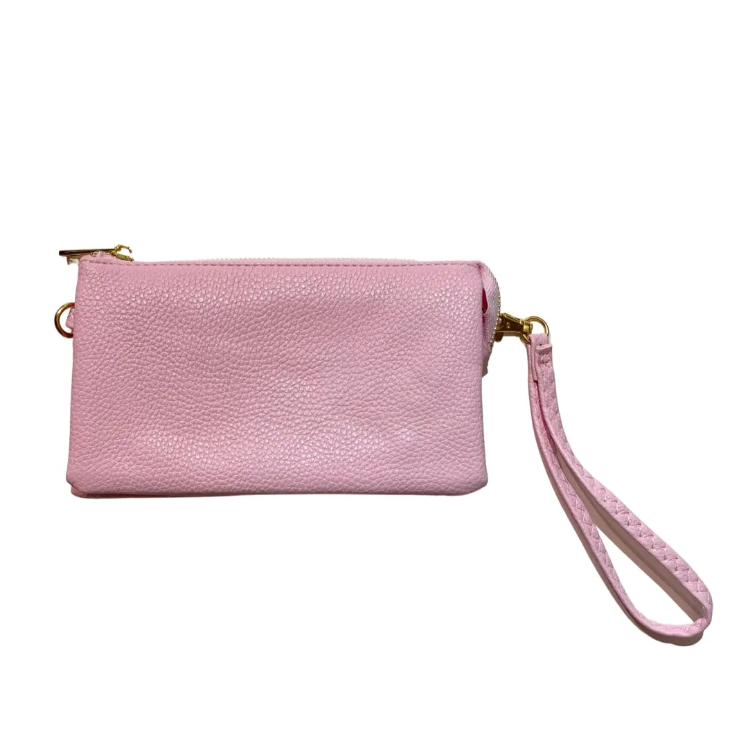 Joann Solid Wallet Clutch Crossbody Handbag