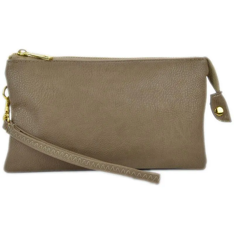 Joann Solid Wallet Clutch Crossbody Handbag