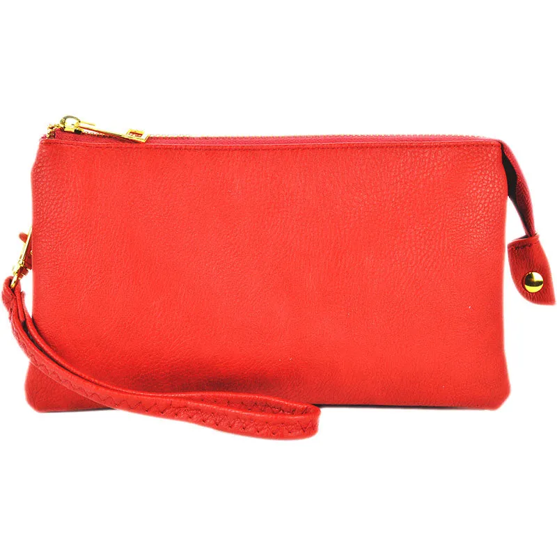 Joann Solid Wallet Clutch Crossbody Handbag