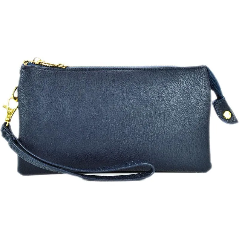 Joann Solid Wallet Clutch Crossbody Handbag