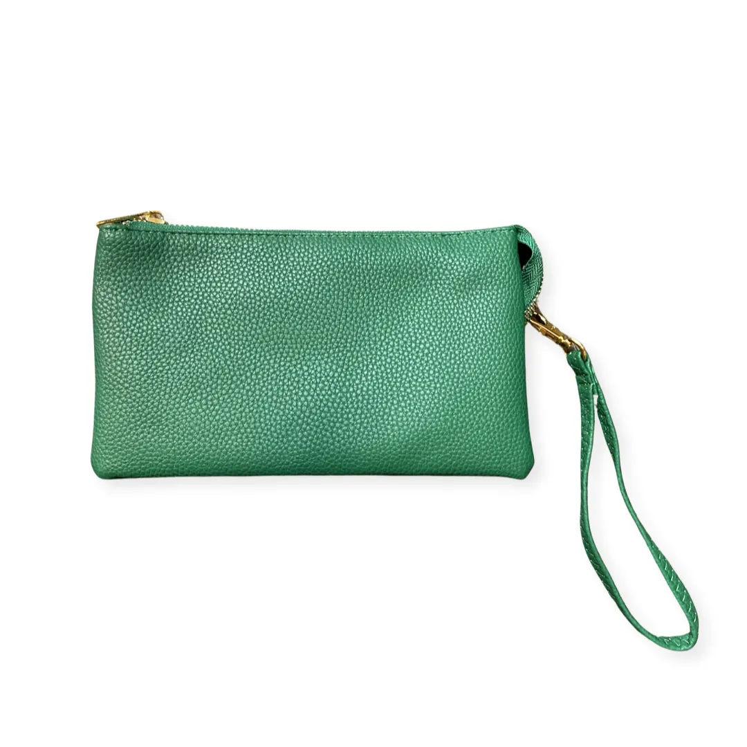 Joann Solid Wallet Clutch Crossbody Handbag