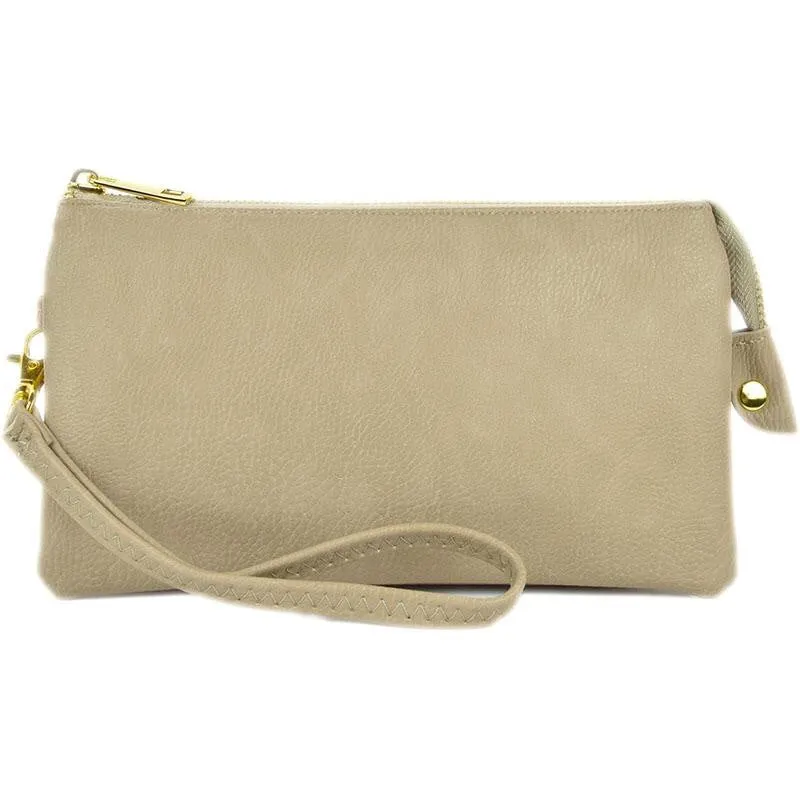 Joann Solid Wallet Clutch Crossbody Handbag