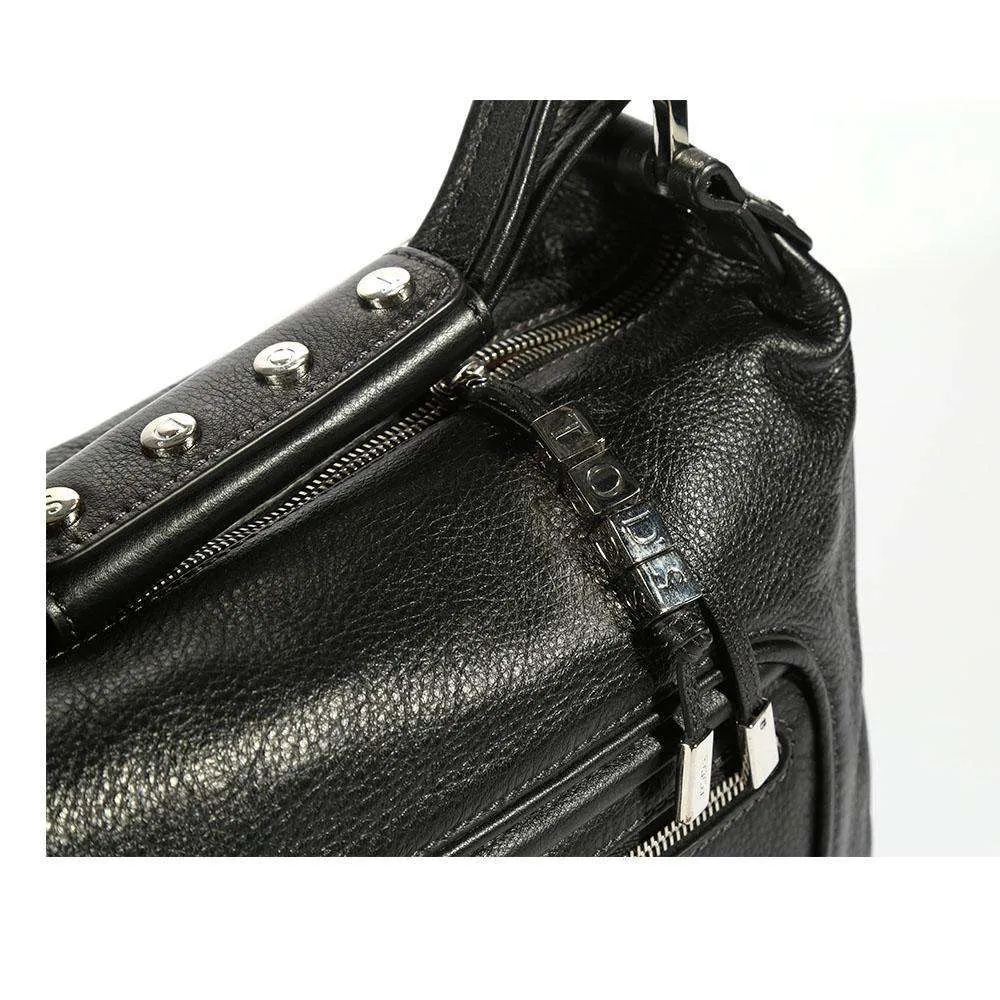 JP Tods Handbag JP Tod's Mercer Black Leather Bag (TD1717)