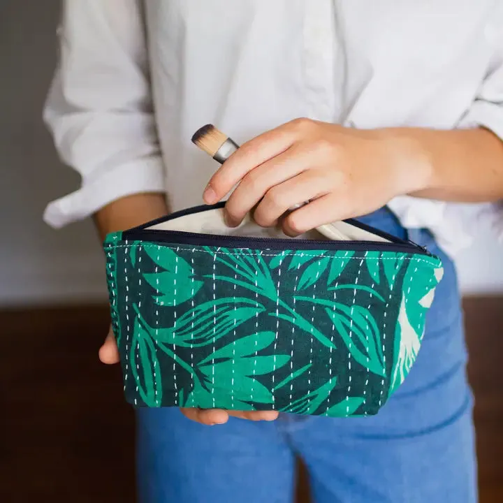 KANTHA COSMETIC BAG MEDIUM