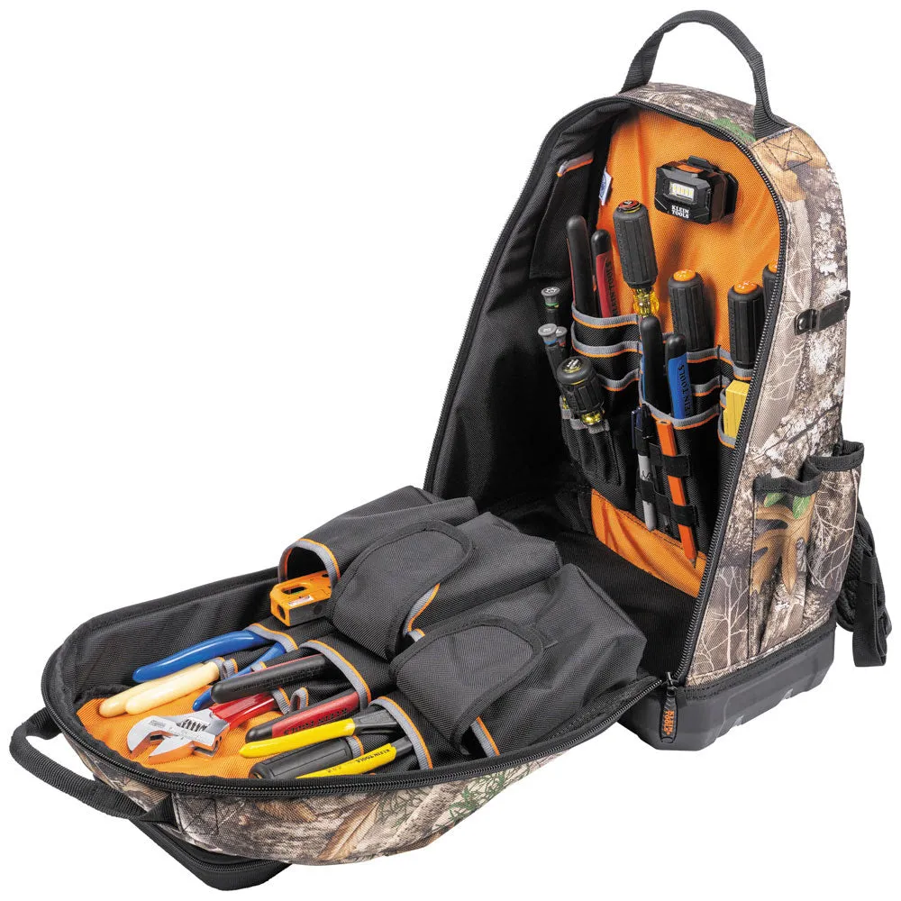 Klein 62800BPCAMO Tradesman Pro XL Tool Bag Backpack, 40 Pockets, Camo