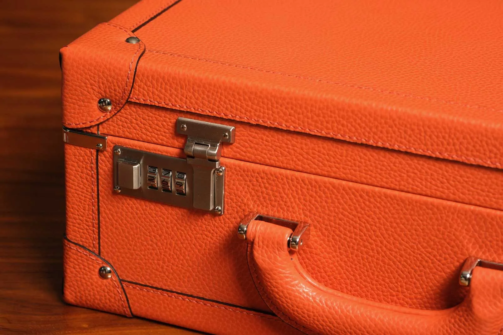 Large Collectors Briefcase - Continental Orange