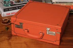 Large Collectors Briefcase - Continental Orange