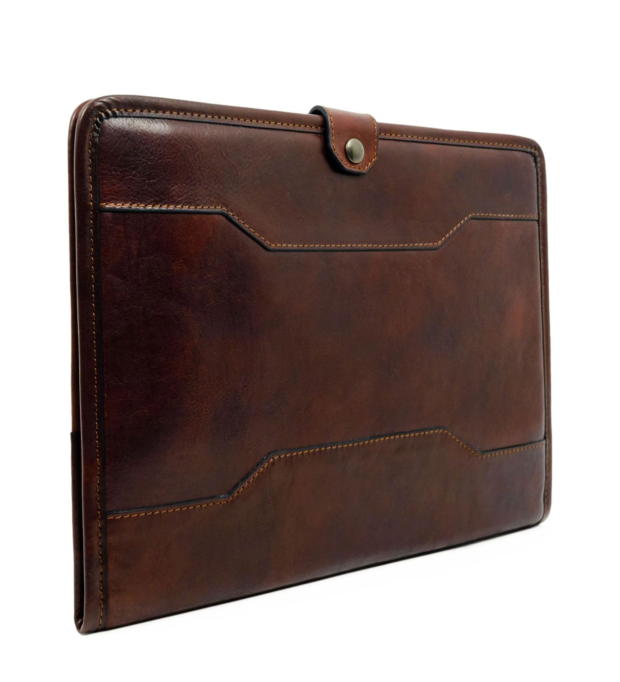 Leather A4 Documents Folder Organizer - The Call of the Wild